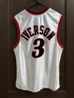 Allen Iverson 76ers 1996–97 white jersey, actual size L sample photo