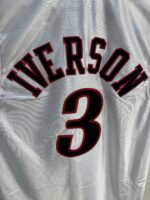 Allen Iverson 76ers 1996–97 white jersey, actual size L sample photo