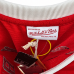 Dennis Rodman Bulls 1997-98 Finals jersey fabric, label and stitching detail