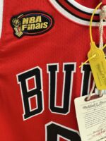 Dennis Rodman Bulls 1997–98 Finals red jersey, actual size L sample photo