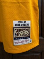 Kobe Bryant Lakers 1996–97 gold jersey, actual size L sample photo