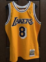 Kobe Bryant Lakers 1996–97 gold jersey, actual size L sample photo