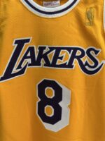 Kobe Bryant Lakers 1996–97 gold jersey, actual size L sample photo