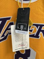 Kobe Bryant Lakers 1996–97 gold jersey, actual size L sample detail
