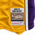 Kobe Bryant Los Angeles Lakers 2009–10 championship season jersey fabric and label detail