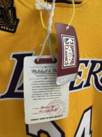 Kobe Bryant Lakers 2009–10 gold championship jersey, actual size L sample photo