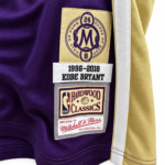 Kobe Bryant Lakers Hall of Fame purple jersey fabric and label detail