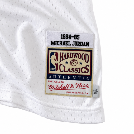 Michael Jordan Chicago Bulls 1984–85 rookie season jersey fabric and label detail