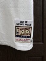 Michael Jordan Bulls 1984–85 rookie white jersey, actual size L sample photo