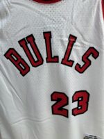 Michael Jordan Bulls 1984–85 rookie white jersey, actual size L sample photo