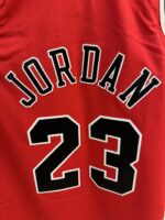 Michael Jordan Bulls 1997–98 Finals red jersey, actual size L sample photo