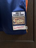 Stephen Curry Warriors 2009–10 navy jersey, actual size L sample photo