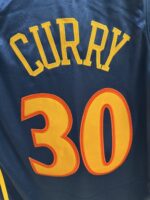 Stephen Curry Warriors 2009–10 navy jersey, actual size L sample photo