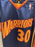 Stephen Curry Warriors 2009–10 navy jersey, actual size L sample photo