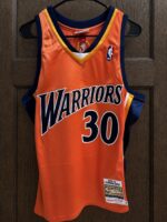 Stephen Curry Warriors 2009–10 orange jersey, actual size L sample photo