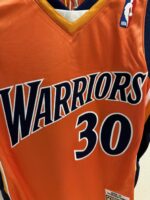 Stephen Curry Warriors 2009–10 orange jersey, actual size L sample photo