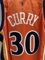 Stephen Curry Warriors 2009–10 orange jersey, actual size L sample photo
