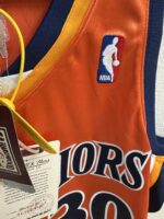 Stephen Curry Warriors 2009–10 orange jersey, actual size L sample photo