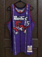 Vince Carter Raptors 1998–99 purple jersey, actual size L sample photo