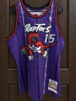 Vince Carter Raptors 1998–99 purple jersey, actual size L sample photo
